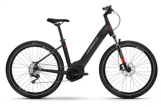 Schwarz - E-Bike-Pedelec - Haibike Trekking 6 Cross - 630 Wh - 27,5 Zoll - Tiefeinsteiger
