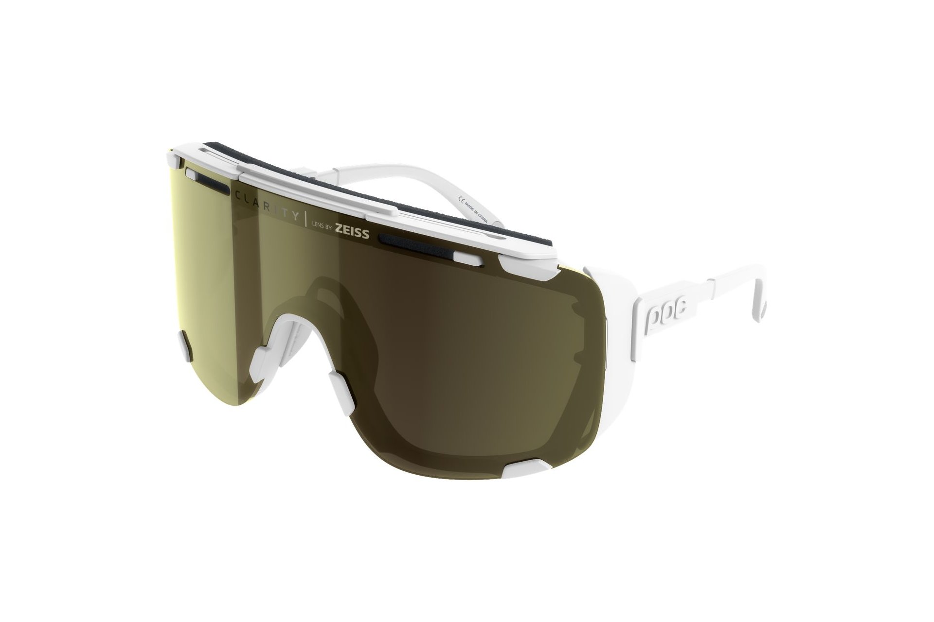 POC Devour Glacial - Hydrogen White/Clarity Universal/Sunny Gold