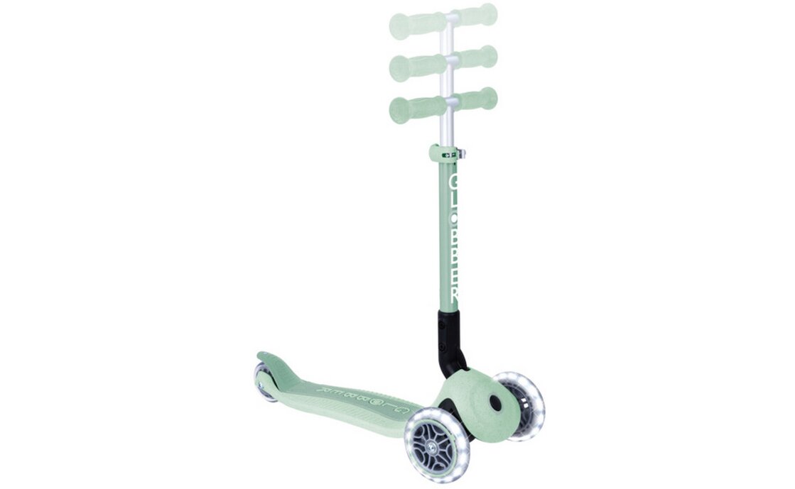 Globber Junior Foldable Lights Eco, mit Leuchtrollen - 2024