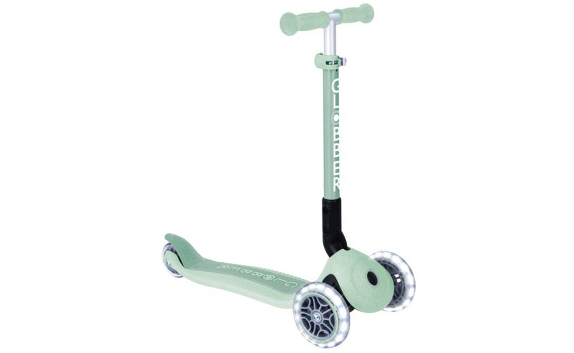 Globber Junior Foldable Lights Eco, mit Leuchtrollen - 2024