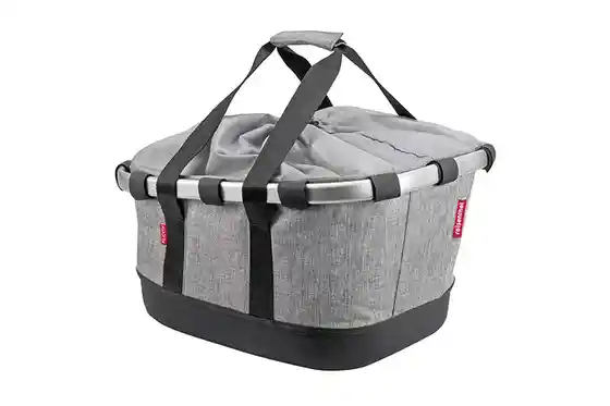 Fahrradtaschen & Körbe - Reisenthel Bikebasket GT Racktime Twist Silver Gepäckträgerkorb