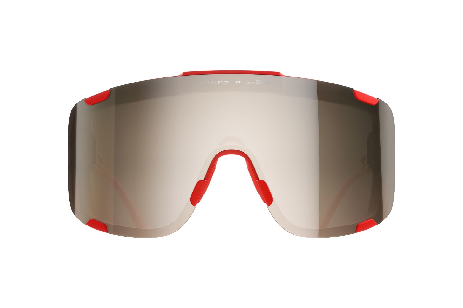 POC Devour Ultra - Prismane Red/Clarity Trail/ Silver