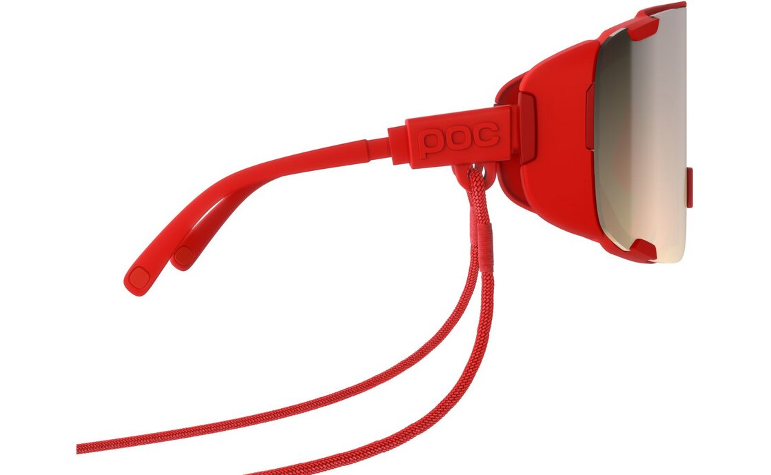 POC Devour Ultra - Prismane Red/Clarity Trail/ Silver