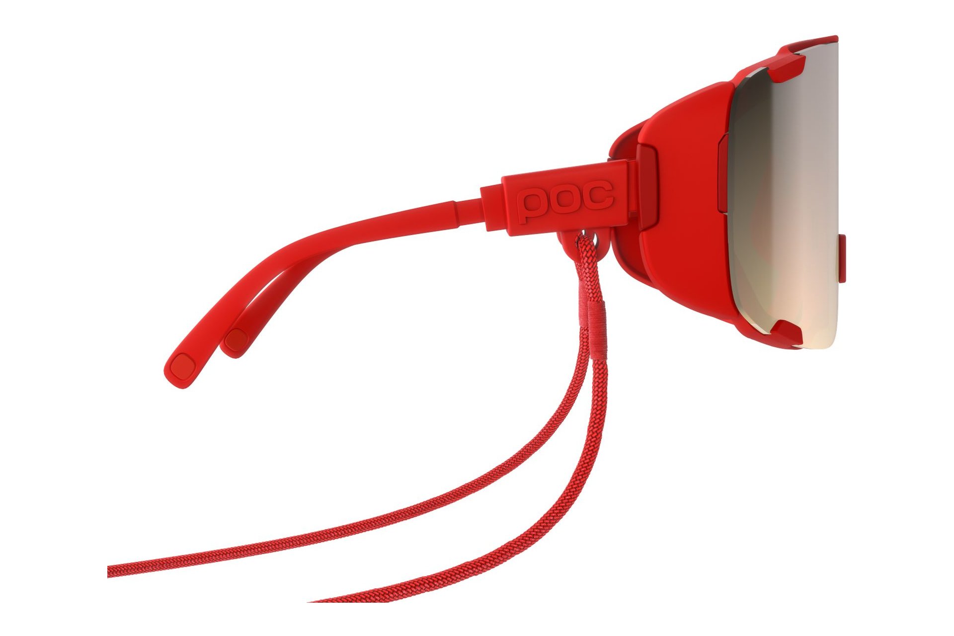 POC Devour Ultra - Prismane Red/Clarity Trail/ Silver