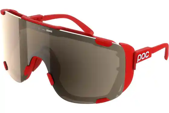 XXL Sale % - POC Devour Ultra - Prismane Red/Clarity Trail/ Silver