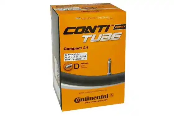 Butylkautschuk - Fahrradschläuche - Continental Compact 24 DV Schlauch - 40 mm