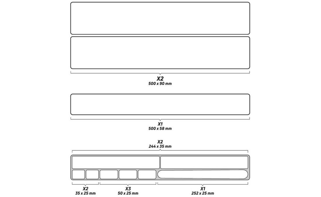 Zefal Rahmenschutzfolie Skin Armor Set XL