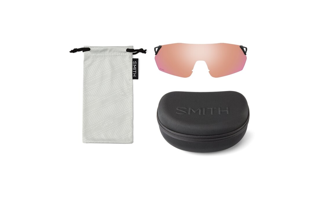 Smith Reverb Matte White - ChromaPop Red Mirror