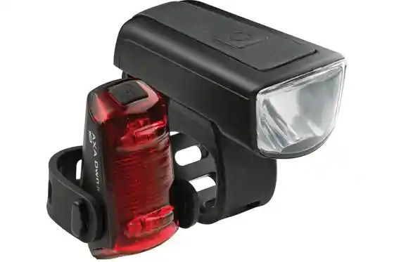 Akku Beleuchtung - AXA DWN 30/Rear USB Akku Beleuchtungsset - StVZO