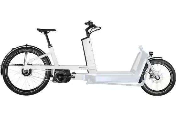 Aluminium - Long John - Bergamont E-Cargoville LJ Expert - 625 Wh - 26 Zoll - Long John