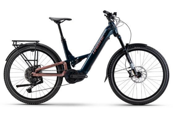 mit Beleuchtung - E-Trekkingbikes - Haibike Adventr 8.5 Low - 600 Wh - 27,5 Zoll - Fully - 2025