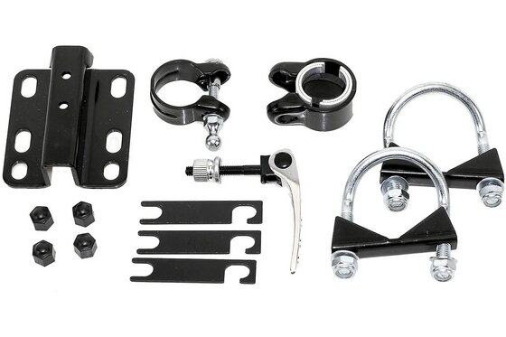 Kinderfahrrad Zubehör - Trailgator Adapter-Set f&uuml;r Steuersatzrohr bis &Oslash; 45 mm