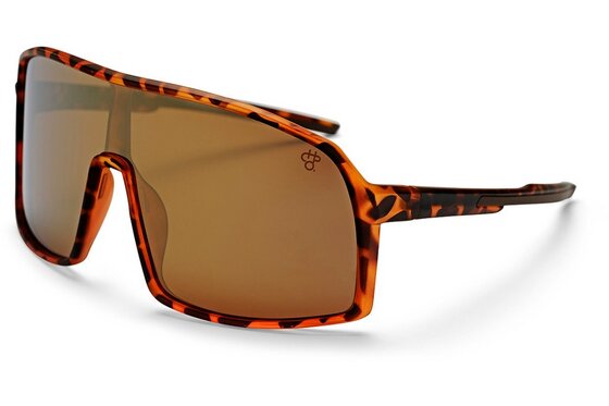 Sport-Sonnenbrillen - CHPO Erica Turtle Brown - Gold Mirror