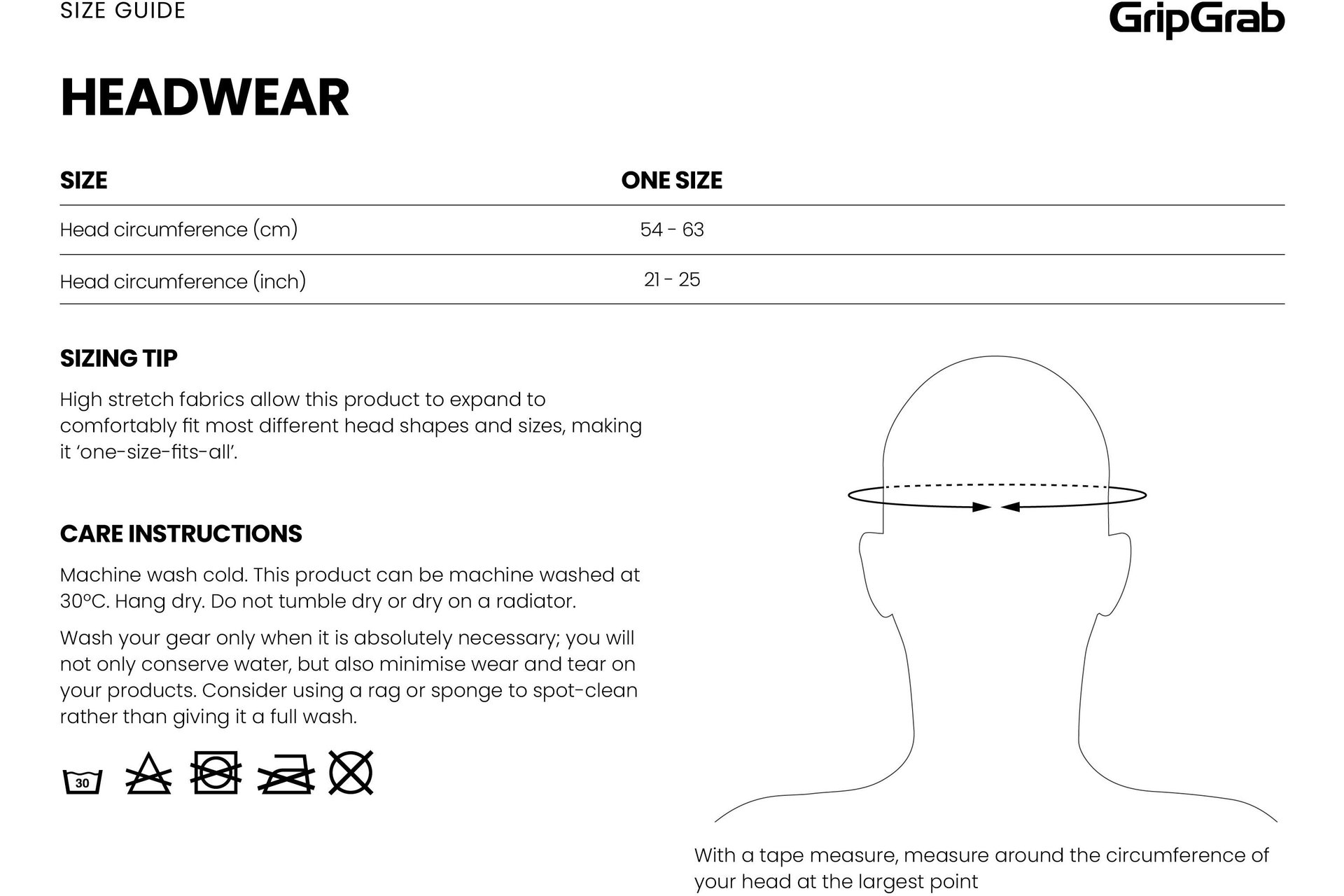 GRIPGRAB UPF 50+ Lightweight Summer Skull Cap