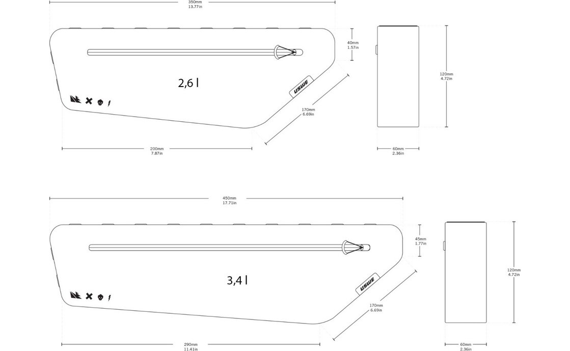 USWE Rahmentasche Small