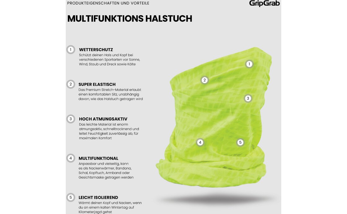 GRIPGRAB Multifunctional Neck Warmer