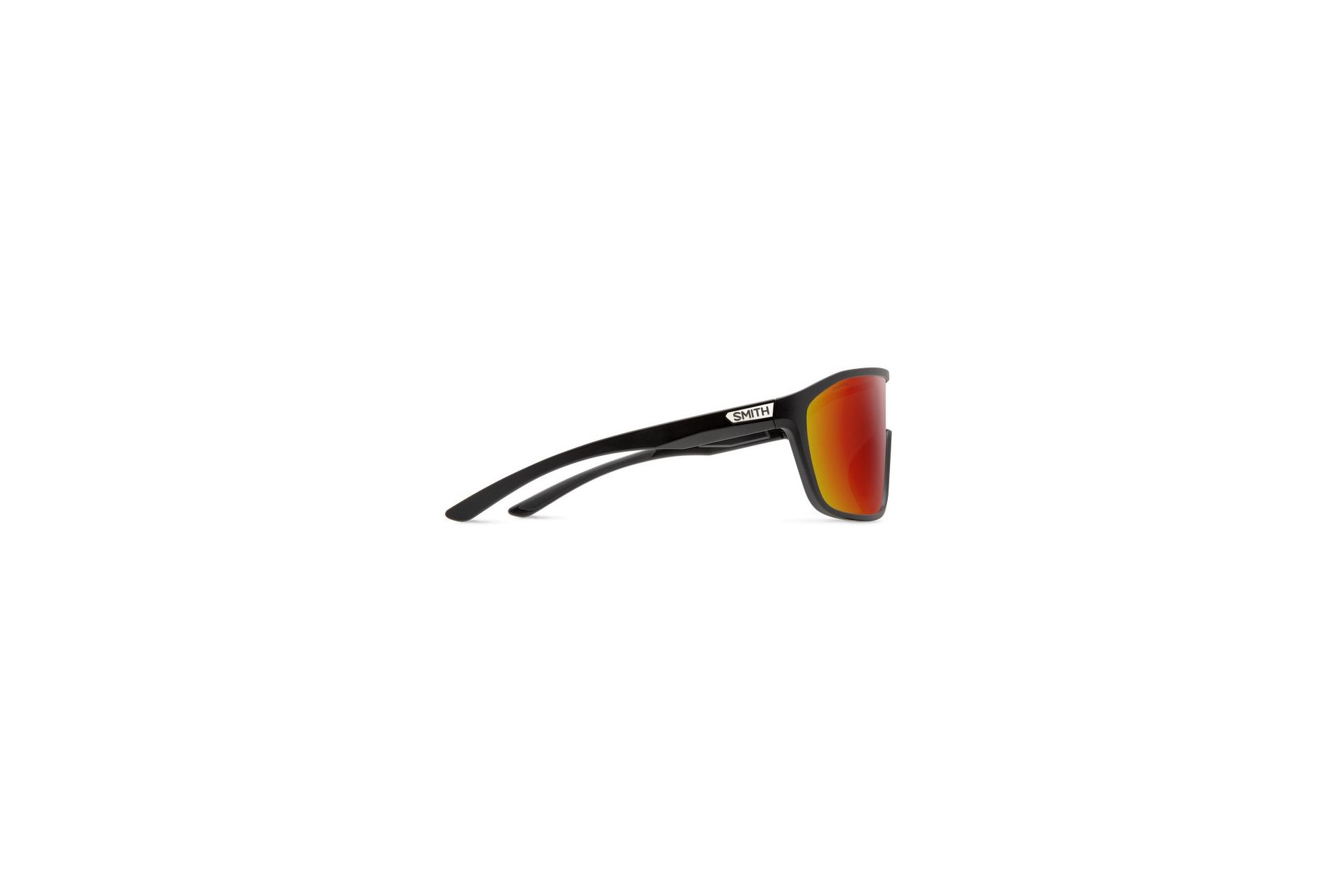 Smith Boomtown Matte Black - ChromaPop Red Mirror