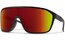 Smith Boomtown Matte Black - ChromaPop Red Mirror