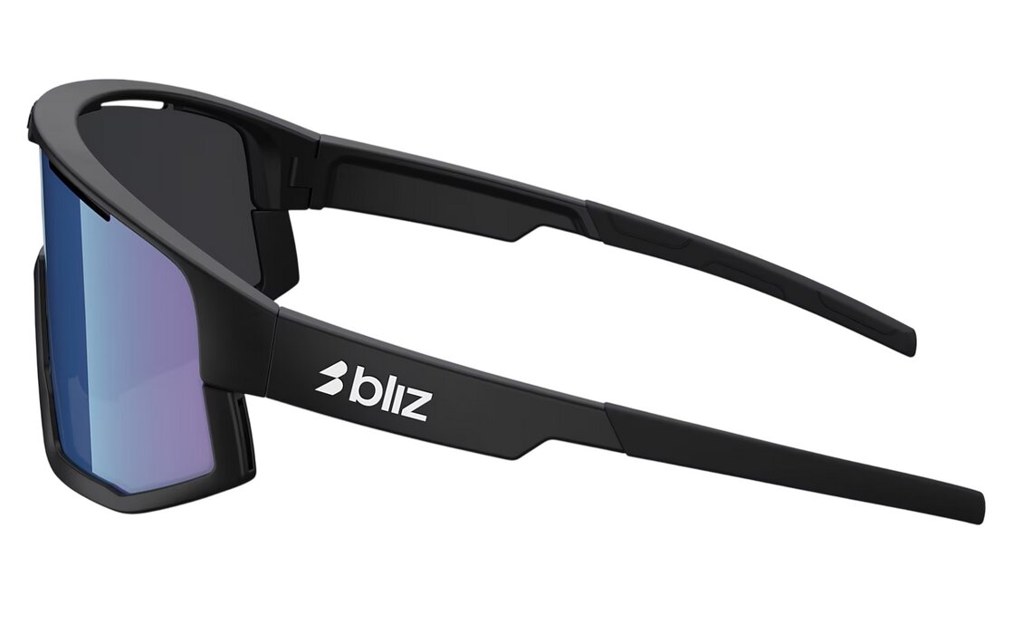 Bliz Fusion Matt Black - Smoke w Blue multi