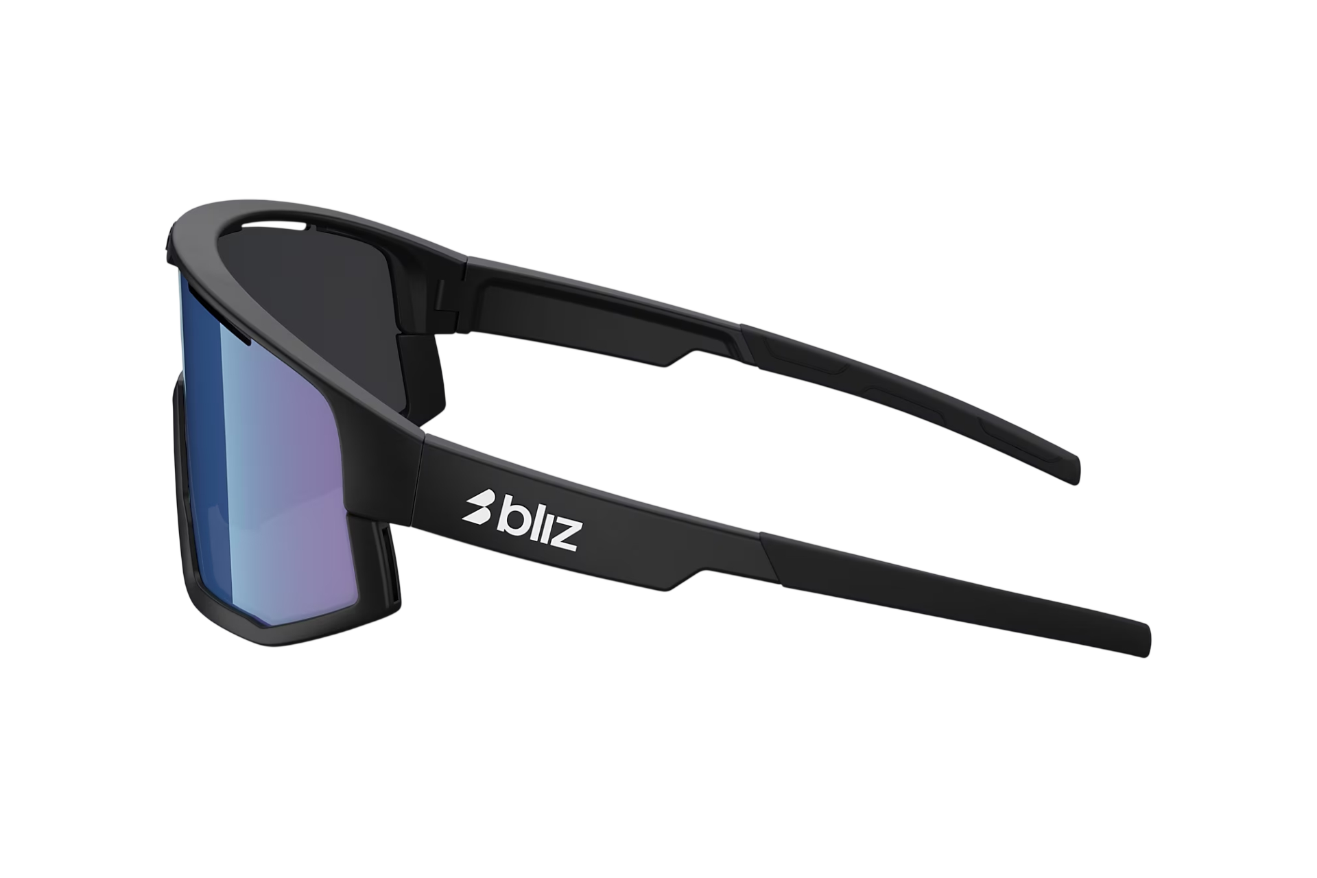 Bliz Fusion Matt Black - Smoke w Blue multi
