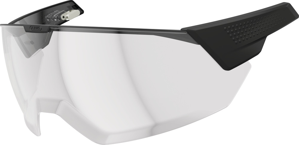 ABUS MagneticVisor für den Fahrradhelm HYP-E - und die Varianten ACE und BL. ACE - magnetisches Helmvisier schützt bei Wind und Wetter - Fahrradhelm-Zubehör - Größe S/M, Clear (Packung mit 4