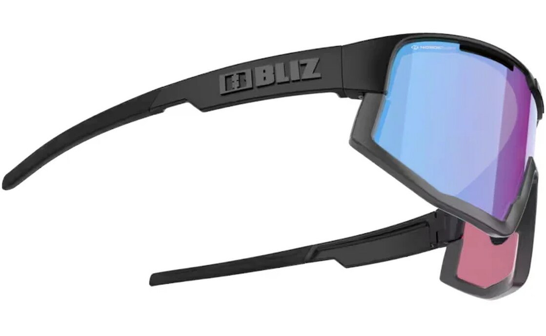 Bliz P001 Matt Black -Nordic Light Begonia - Violet w Blue Multi