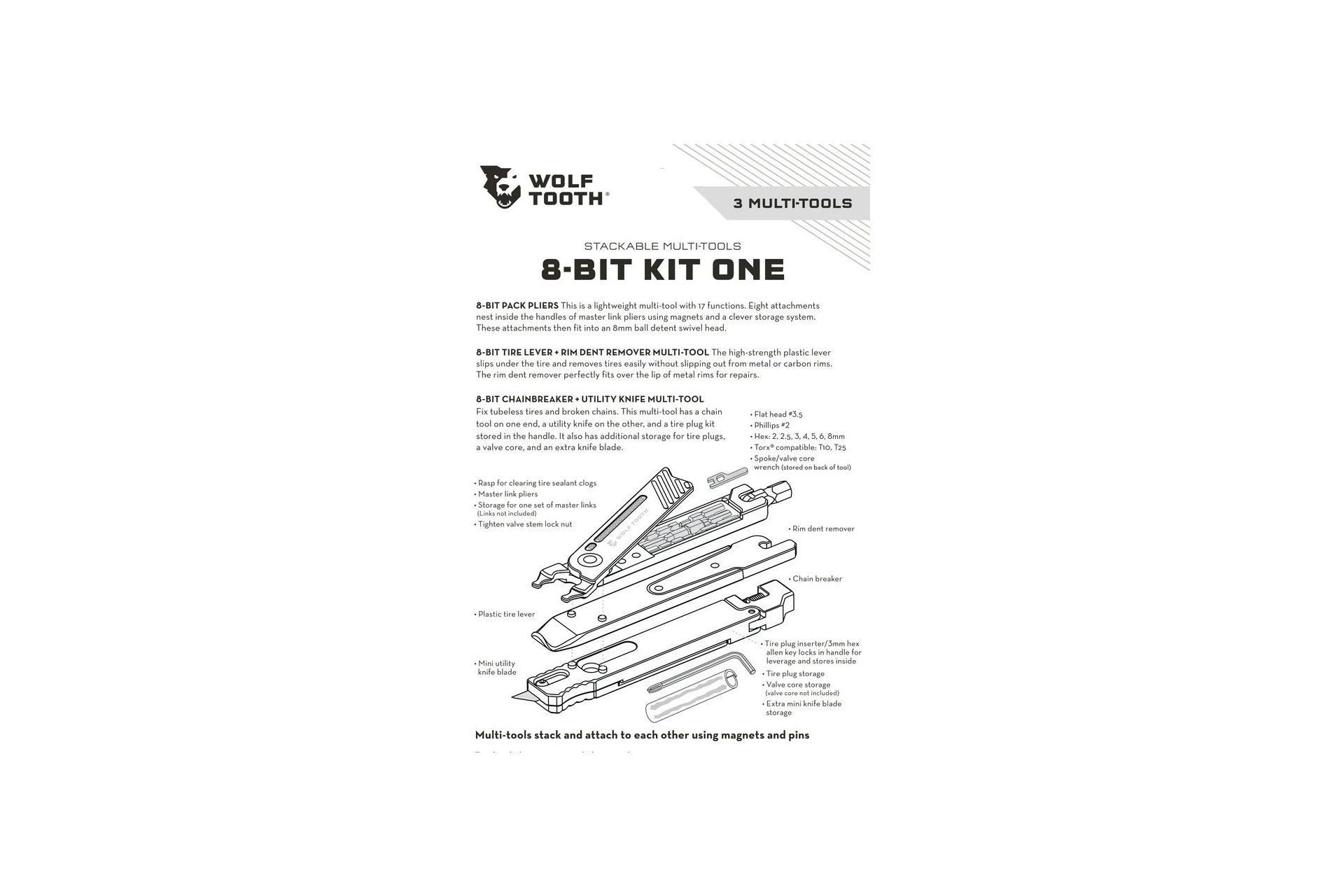 Wolftooth 8-Bit Kit One Multitool