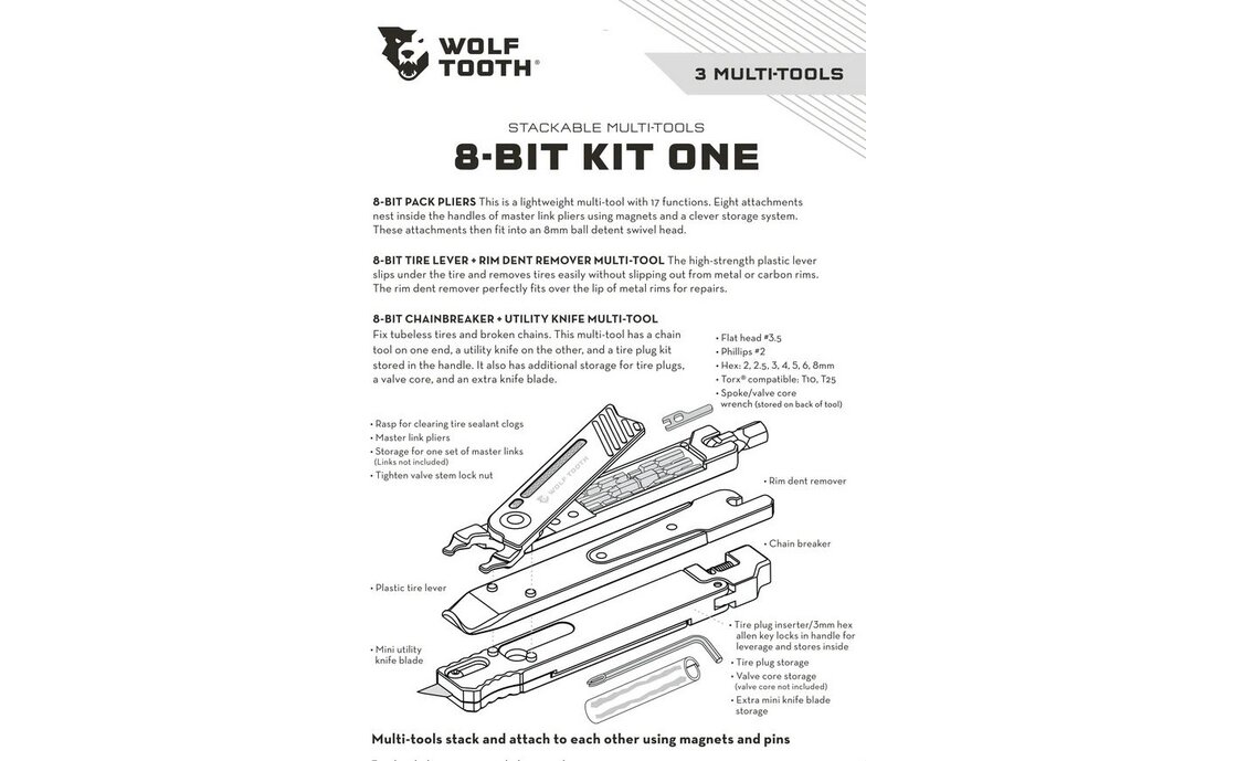 Wolftooth 8-Bit Kit One Multitool