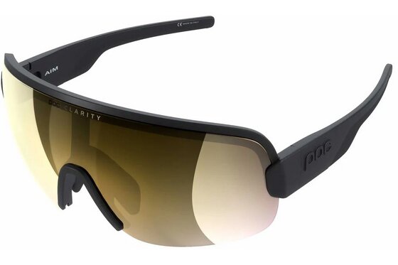 POC - POC Aim - Uranium Black/Clarity Road/Partly Sunny Gold