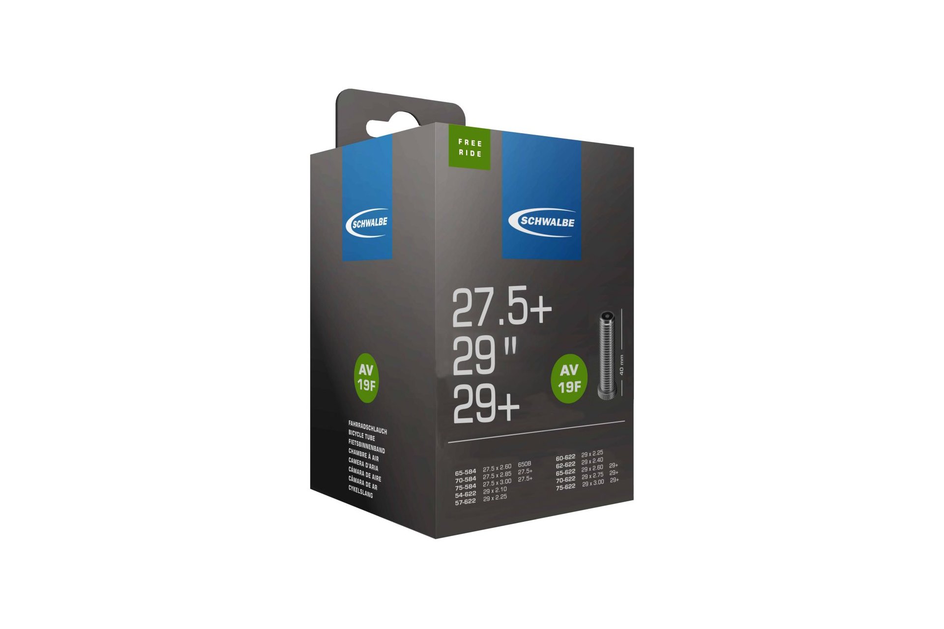 Schwalbe AV19F Freeride Schlauch 27,5/29 Zoll - 40 mm