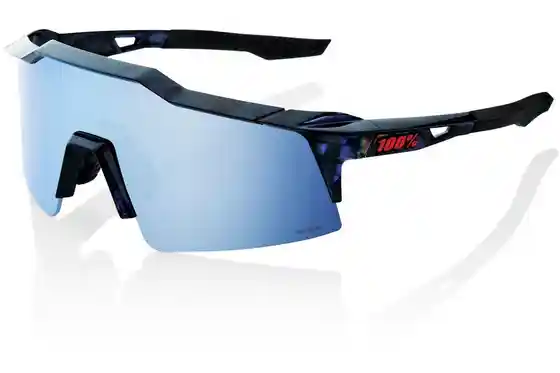 100 Percent - Fahrradbrillen - 100 Percent Speedcraft SL Black Holographic / HiPER Mirror Lens