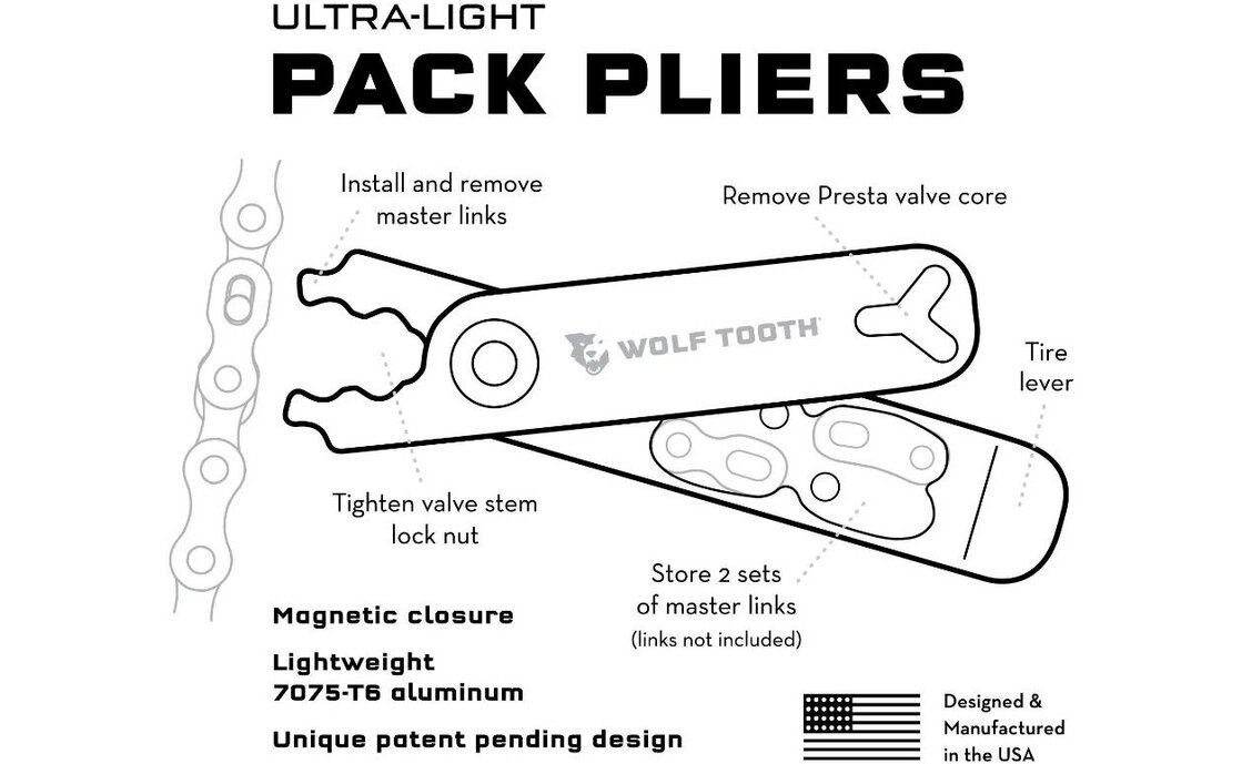 Wolftooth Master Link Combo Pliers Kombizange