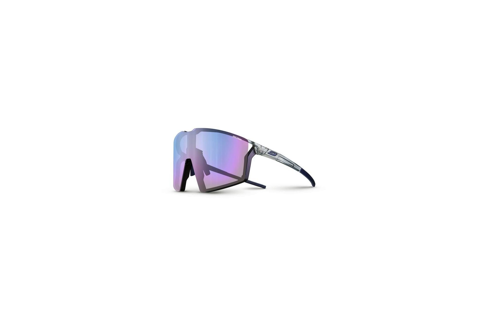 Julbo Edge Grau/Iris Blau - Blau Flash + AF