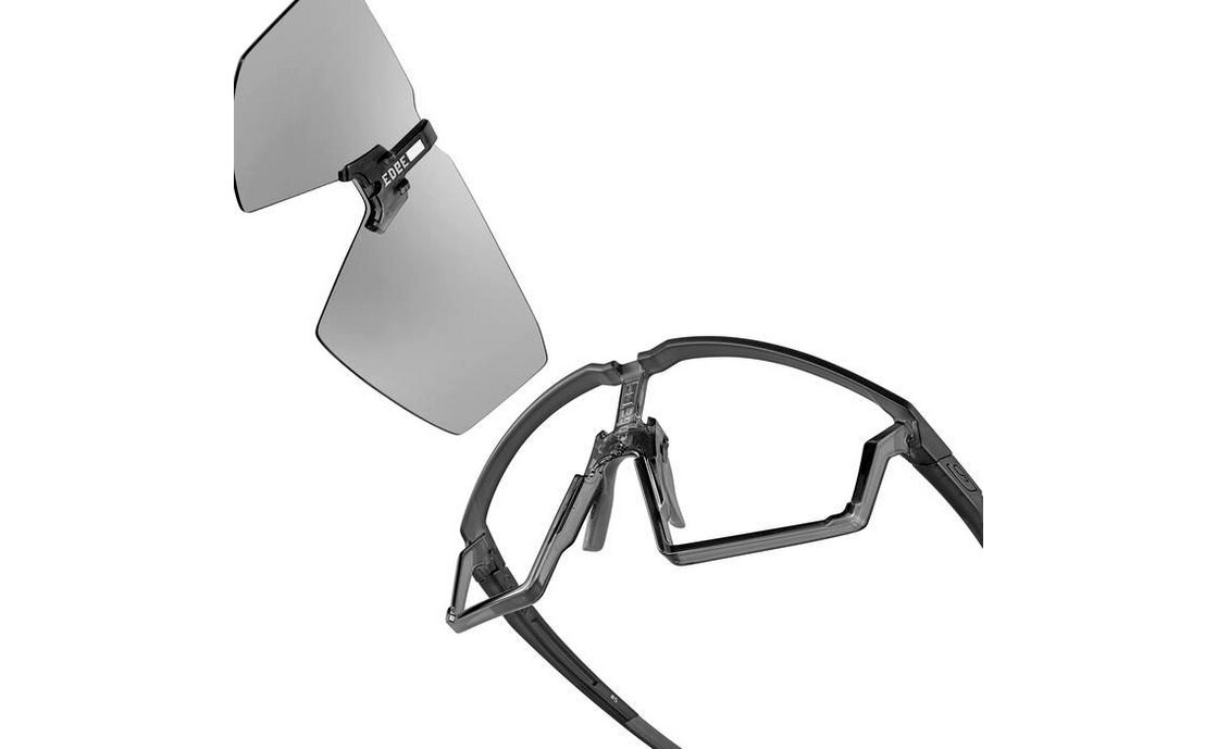 Julbo Edge Grau/Iris Blau - Blau Flash + AF