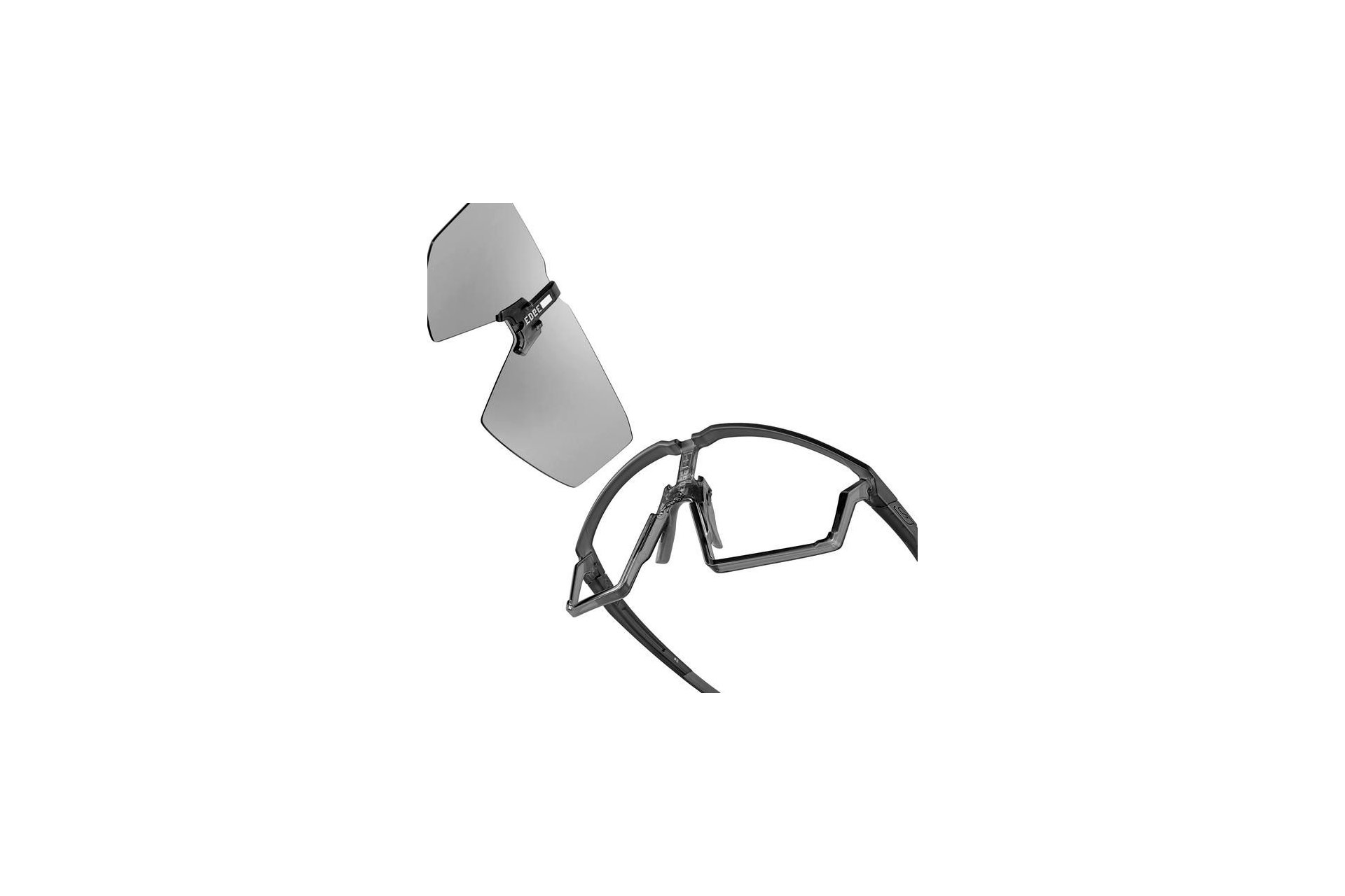 Julbo Edge Grau/Iris Blau - Blau Flash + AF