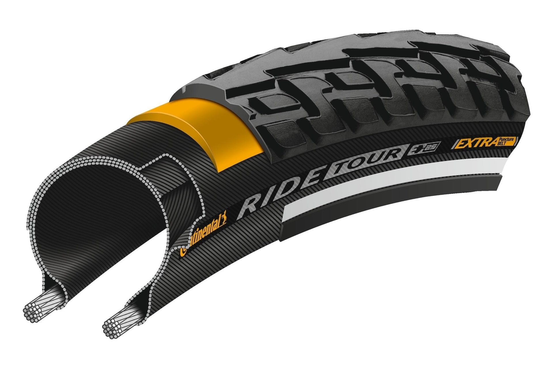 Continental Ride Tour 28x1,60 ExtraPuncture Belt Reflex E-25