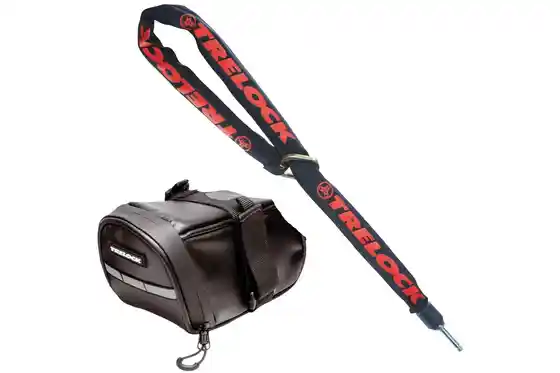 Kettenschlösser - Trelock ZR 355 100/6 Einsteckkette + Sattelstasche