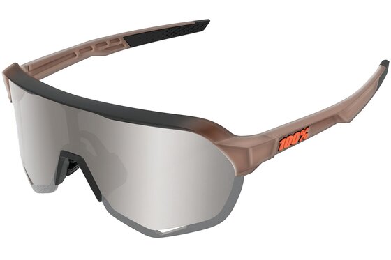 Sport-Sonnenbrillen - 100 Percent S2 Matte Translucent Brown Fade / Hiper Mirror Lens