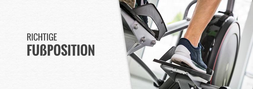 Fitness XXL Crosstrainer Fußposition Fitness XXL Crosstrainer Fußposition
