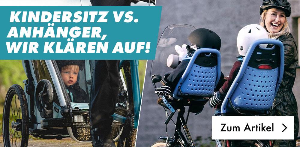 Kindersitz vs. Kinderanhänger