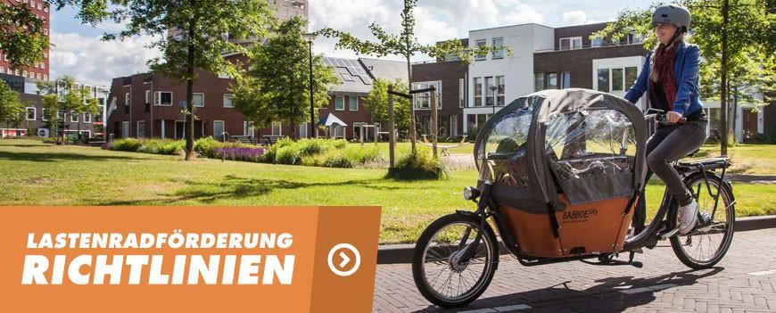 Banner Lastenradförderung Richtlinien