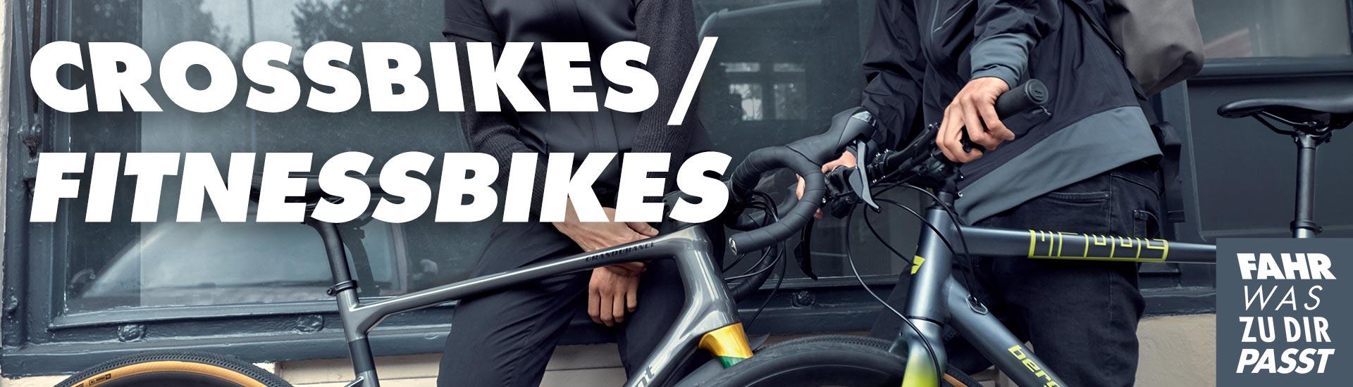 Entdecke unsere Crossbikes und Fitnessbikes! Kategoriebanner 23.04.19 Fitnessbike Crossbike