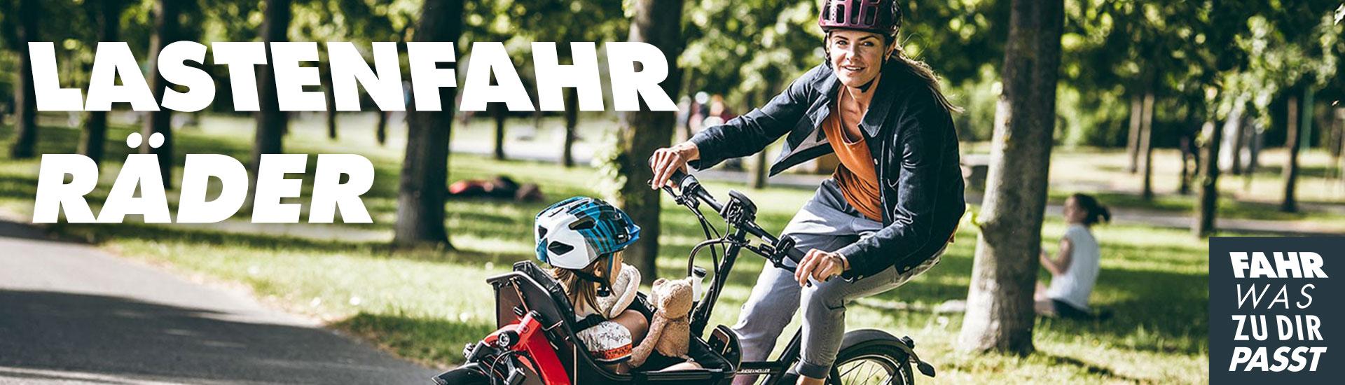 Entdecke unsere Lastenfahrräder Kategoriebanner 23.04.19 Lastenfahrrad
