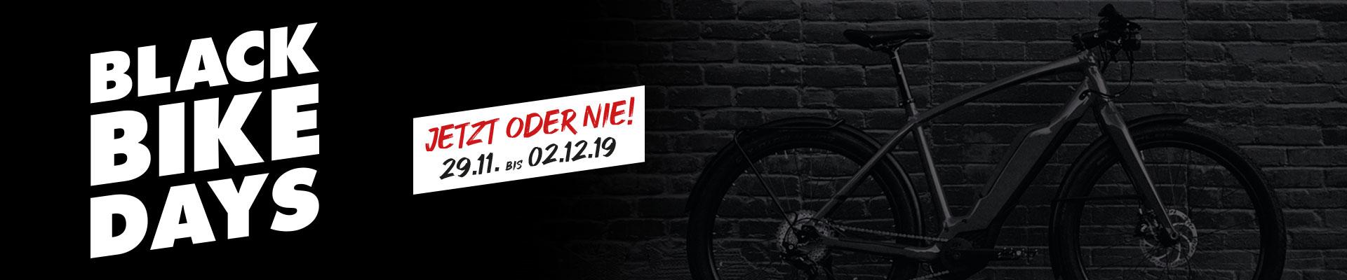 Black Bike Days bei Fahrrad XXL! Ab dem Black Friday ordentlich sparen. BBD 2019 Grafik