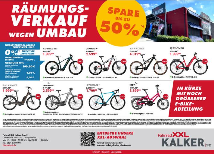 Fahrrad Xxl Kalker Oderstraße Ludwigshafen Am Rhein Exklusive Angebote bei Fahrrad XXL Kalker | Fahrrad XXL