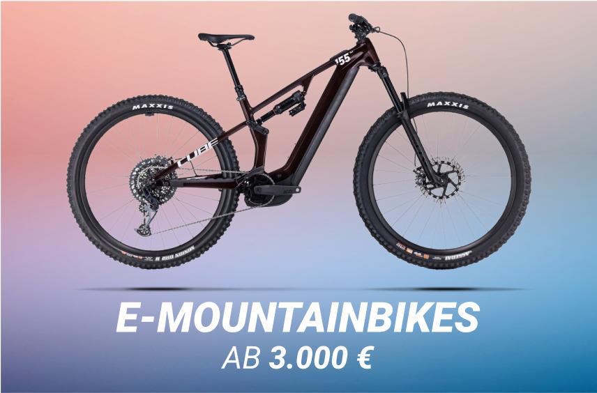 E-Mountainbikes ab 3000€