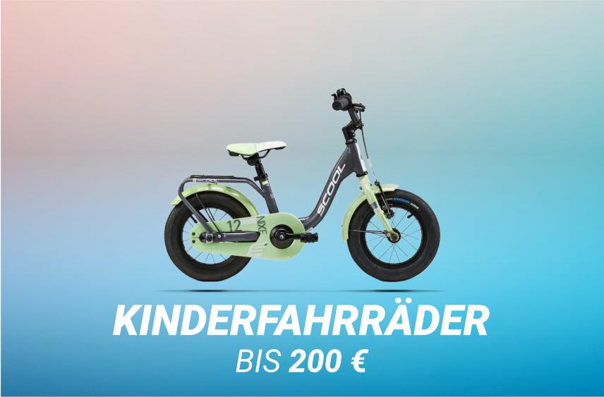Zu den Kinderfahrrädern bis 200€