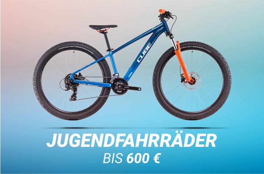 Zu den Jugendfahrrädern bis 600€