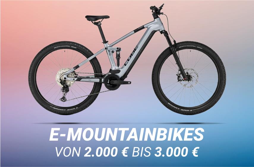 E-Mountainbikes bis 3000€