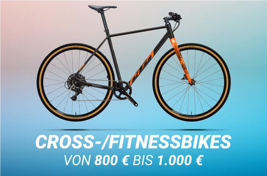 Zu den Cross-/Fitnessbikes bis 1000€
